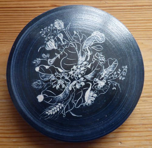 Vitrine-Kristalle -Töpferwaren-Deckel von Vase-China-zeichnung.7-